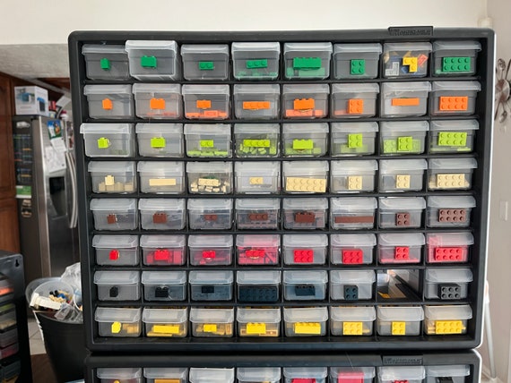 Custom Lego Organizer 64 you choose colors shelf loose bricks storage  modular builders preorder for Easter