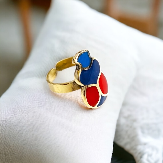 Anello regolabile con scarabeo in oro Regalo di gioielli con