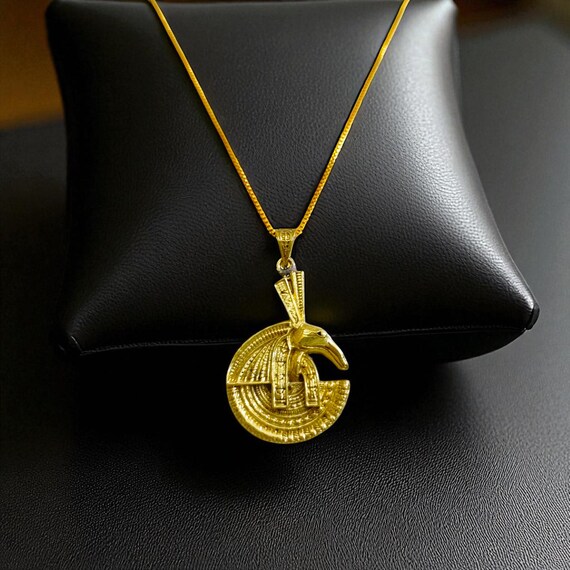 ゴールドの神セスのネックレス、男性と女性のためのエジプトのお守り