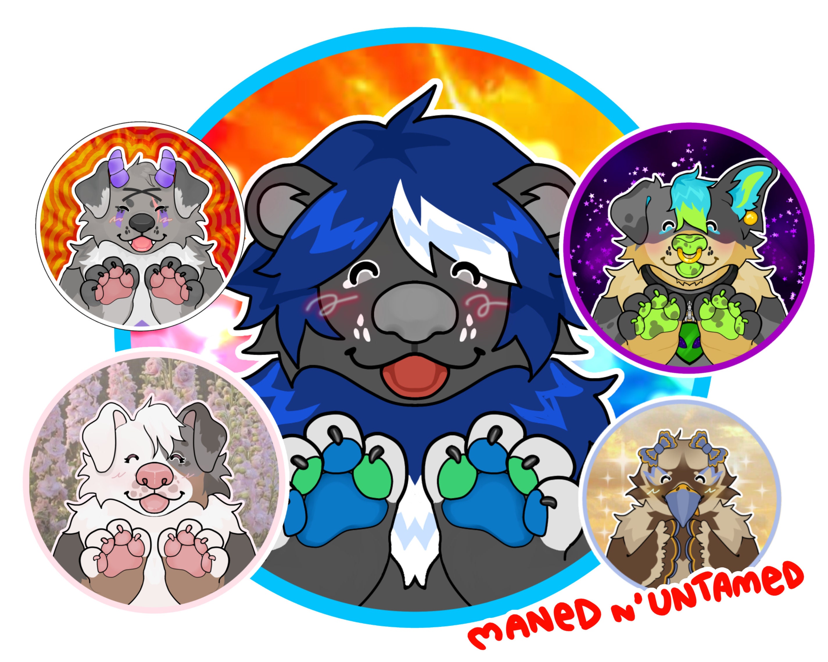 CUSTOM Furry PFP Fursona Ych Digital Profile Picture Icon Art