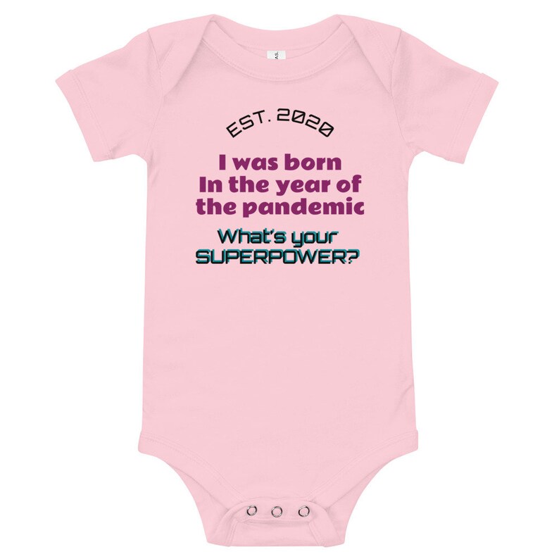 T-shirt Born in the year of the pandemic 2020 quarantine Onesie\u00ae baby shower gift Funny Virus Baby One Piece Gift