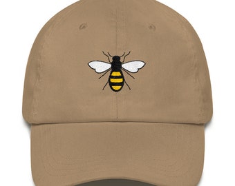 Bee Hat, Bee Gift for Women, teacher, men, mom, Bee Lover Gifts, Christmas Gift, Bumble Bee Fanatic, summer outdoors embroidery cap