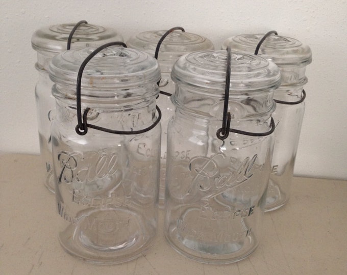 Ball Glass Mason Jar Eclipse Wide Mouth Pint Canning Jar With Etsy