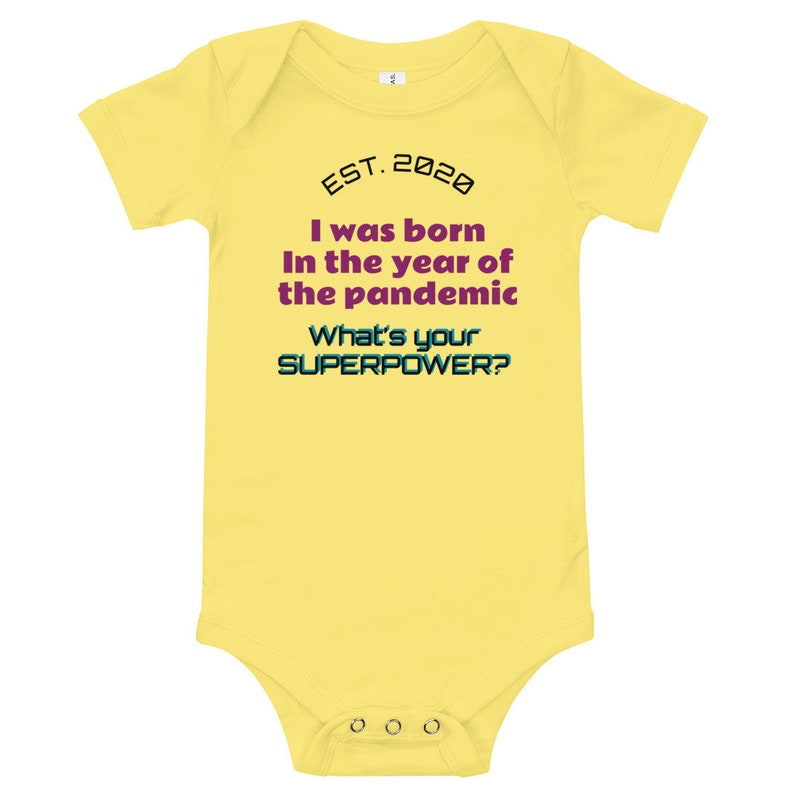 T-shirt Born in the year of the pandemic 2020 quarantine Onesie\u00ae baby shower gift Funny Virus Baby One Piece Gift