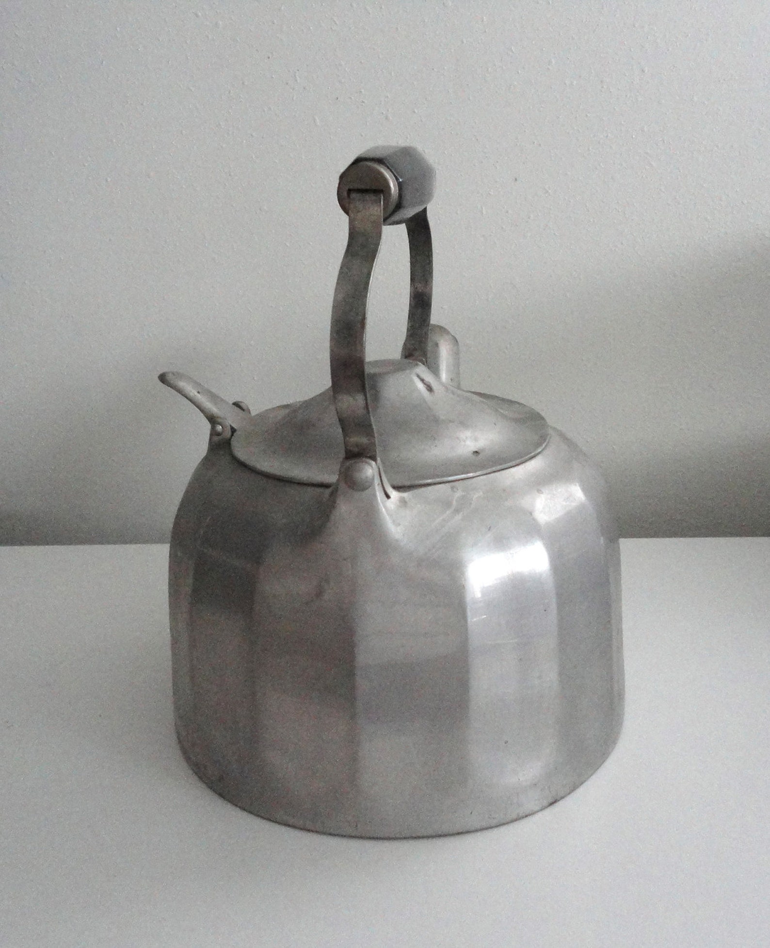 Vintage Tea Kettle Wagner Ware Colonial Aluminum Kitchenware Etsy