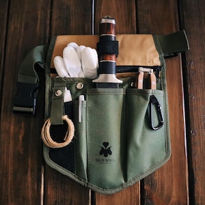 Sac à outils de jardin, sac Hori Hori, sac banane pour sécateur, sac organisateur, cadeau jardinier, cadeau plante, âme jeune et vieille âme, cactus du Nord
