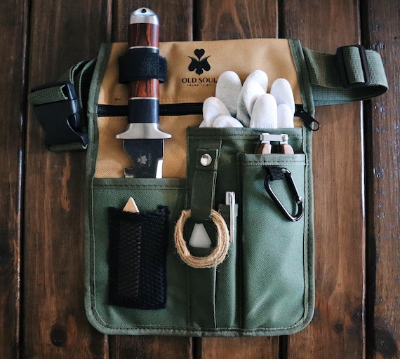 Garden Tool Bag, Hori Hori Bag, Pruner Waist Bag, Organizer Bag, Gardener Gift, Plant Person Gift, Old Soul Young Spirit, Northern Cactus Co