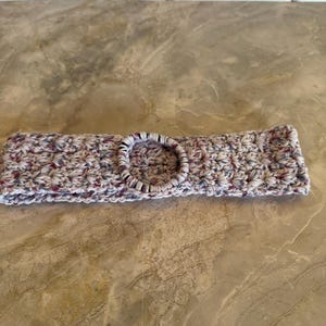 Colorful Crochet Headband – Boho Hair Accessory, Handmade Wide Headband, Retro Style, Festival Fashion, Soft & Stretchy Hair Wrap