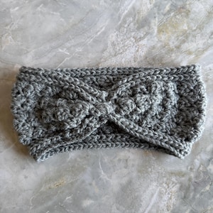 Handmade Twisted Crochet Ear Warmer: Chunky Knit Headband