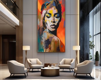 Modern Abstract Art Print: Beauty in Color (Digital Download for Canvas & Posters)