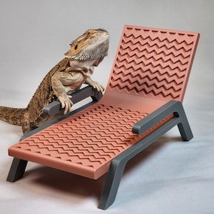 Bearded Dragon Sahara Lounge chair | Reptile lounger and Basking spot | Beardie Hammock Lounger