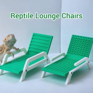 Bearded Dragon Lounge chairs | Reptile Decoration | Terrarium Basking spot