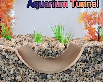 U-Shaped Tunnel for Aquariums | Fish tank decoration 4 colors 3 sizes