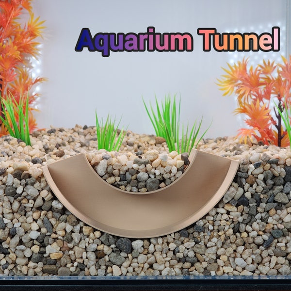 U-Shaped Tunnel for Aquariums | Fish tank decoration 4 colors 3 sizes