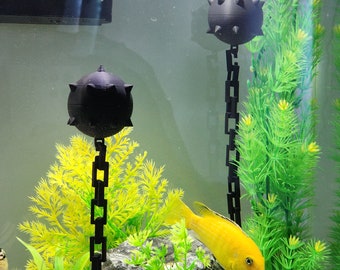 Naval Mine Aquarium Decoration: WWII Style Fish Tank Decor