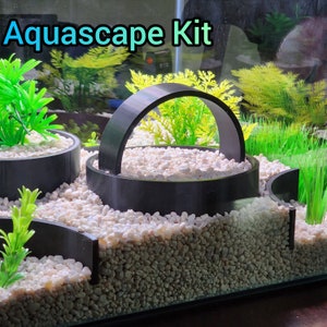 Aquarium Aquascape kit | Fish Tank gravel layering peices