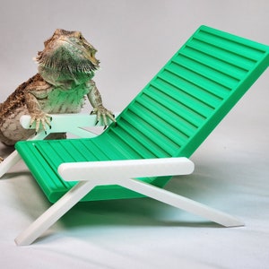 Beach Chair for Bearded dragon | Reptile lounger and Basking spot
