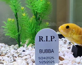 Personalized Aquarium Gravestone