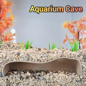 Aquarium Underground Tunnel: PLA Fish Tank Hideout
