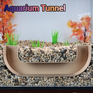 Fish Tank Aquarium Gravel Tunnel | Underground U-Shaped Hideout for Fish tanks
