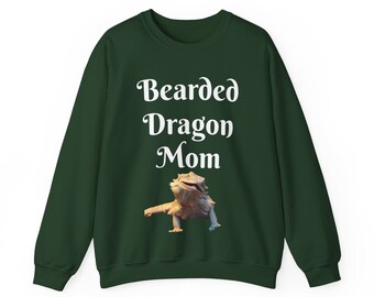 Bearded Dragon Mom Crewneck | High Quality Beardie Lovers Crewneck | Bearded Dragon Accessories Gift