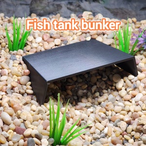 PLA Fish Tank Bunker Hideout: Aquarium Cave for Bottom Feeders