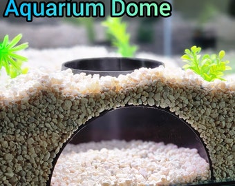 Aquarium Dome Tunnel | Fish Tank Gravel Hiding Spot/Under-view Area
