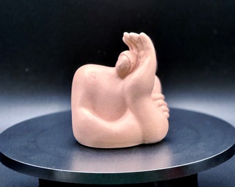 Abstract Resin Sculpture: "I Can't Hear You" - Handmade Modern Decor