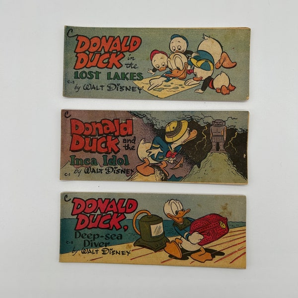 Antique 1950's Disney Wheaties Mini Comic Books Series C