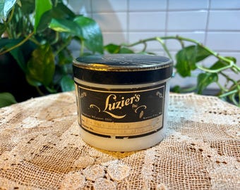 RARE! KC MO, Milk Glass jar  “Luziers ”