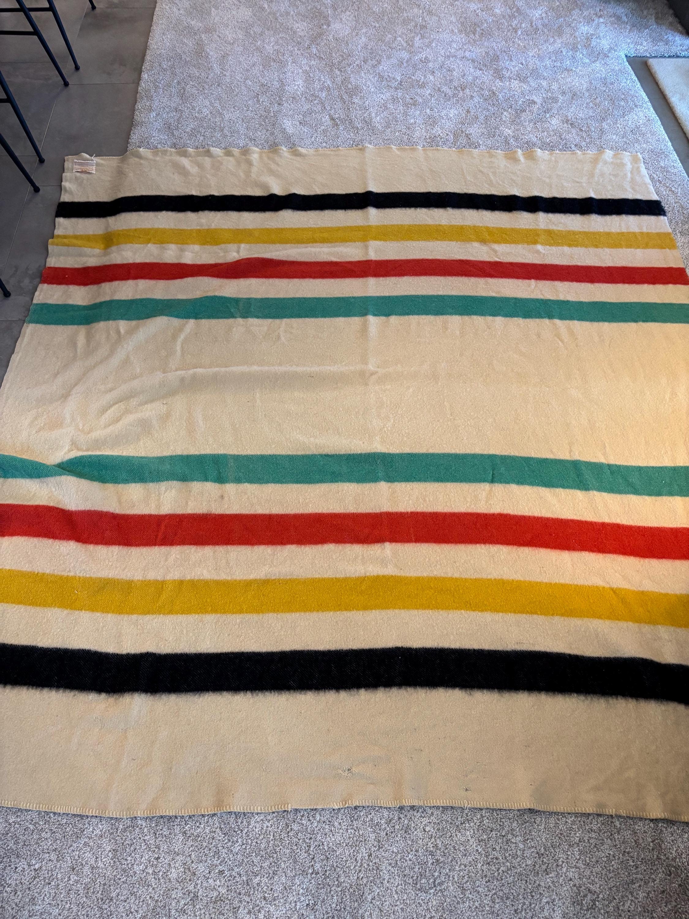Rare! Vintage Golden Dawn Wool Blanket. 6ftx6ft - Etsy