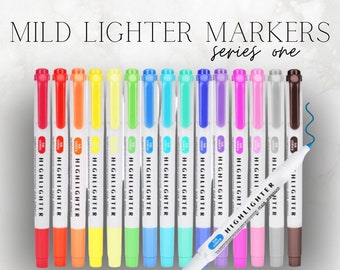 Milk Markers - Mild Lighter Markers Dual Ended - series one - for bullet journaling coloring planner pens