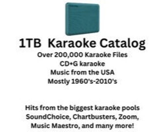 1TB (1,000 GB) Karaoke Catalog External Hard Drive