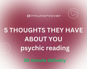 What do they think about you? Find out!! 100% accurate psychic reading