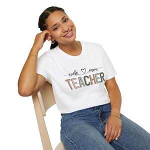 Chemise de professeur femme maman, appréciation de l'enseignant, cadeau pour maman, cadeau pour femme, cadeau pour enseignant, rentrée des classes, fin d'année scolaire