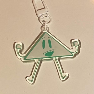 Animated Inanimate Battle Oodle 2.5 inch acrylic charm keychain object shows