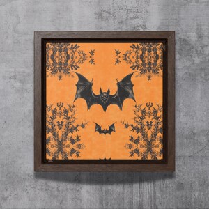 Gothic Bats Art Print, Spooky Bats Halloween Art, Surreal Collage, Gothic Gallery Wall, Witchy Goth room, Fall Goth Wall Art, Bathroom Decor