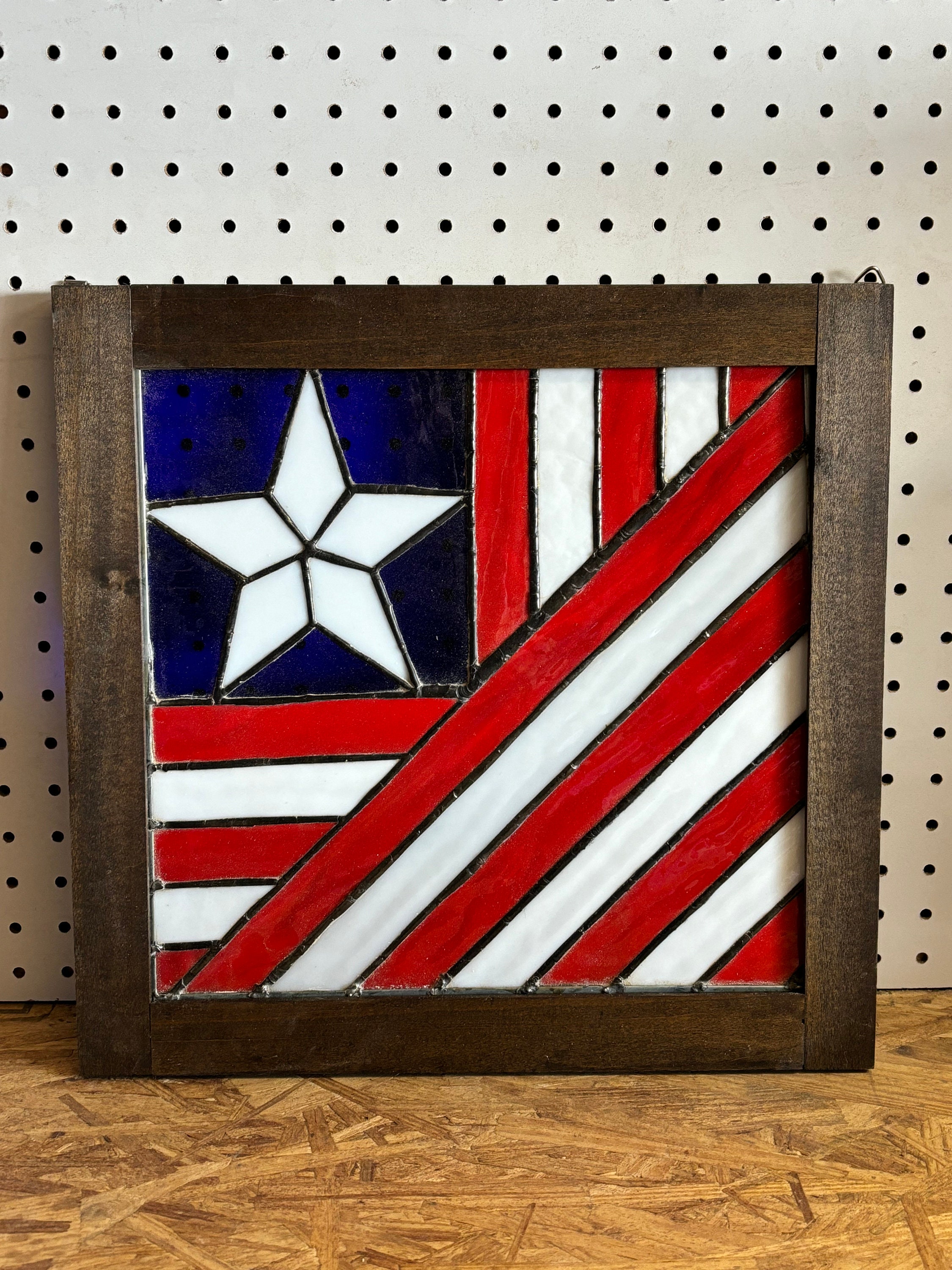 Patriotic Stained Glass Window - Etsy