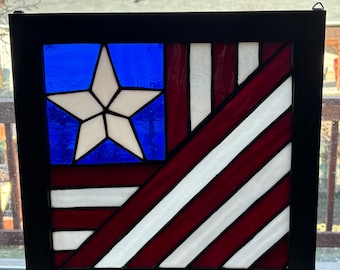 Patriotic Stained Glass Window