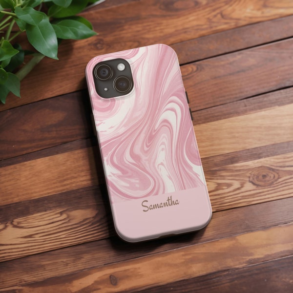 Custom Marble iPhone Case Personalized iPhone Case Watercolor Marble Phone Cover Name iPhone Case for iPhone 15 14 13 12 11 8 7 x Pro Plus