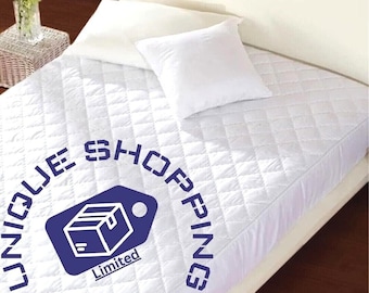 Extra Deep Quilted Mattress Protector Premium Quality Fitted Bed Cover All Sizes