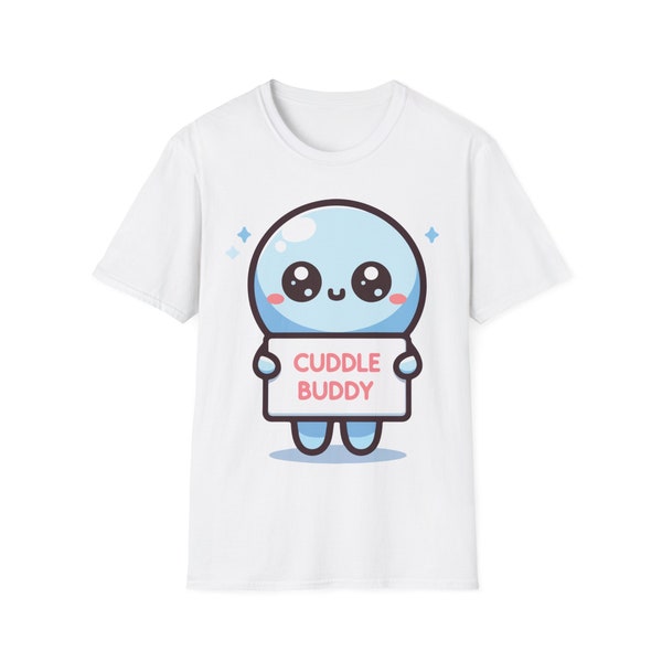 Cuddle Buddy T-Shirt Your Chibi Companion for Cozy Comfort! Unisex Softstyle T-Shirt