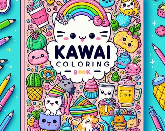 Welcome to the “Kawaii Coloring Book”! 172 Pages of Coloring