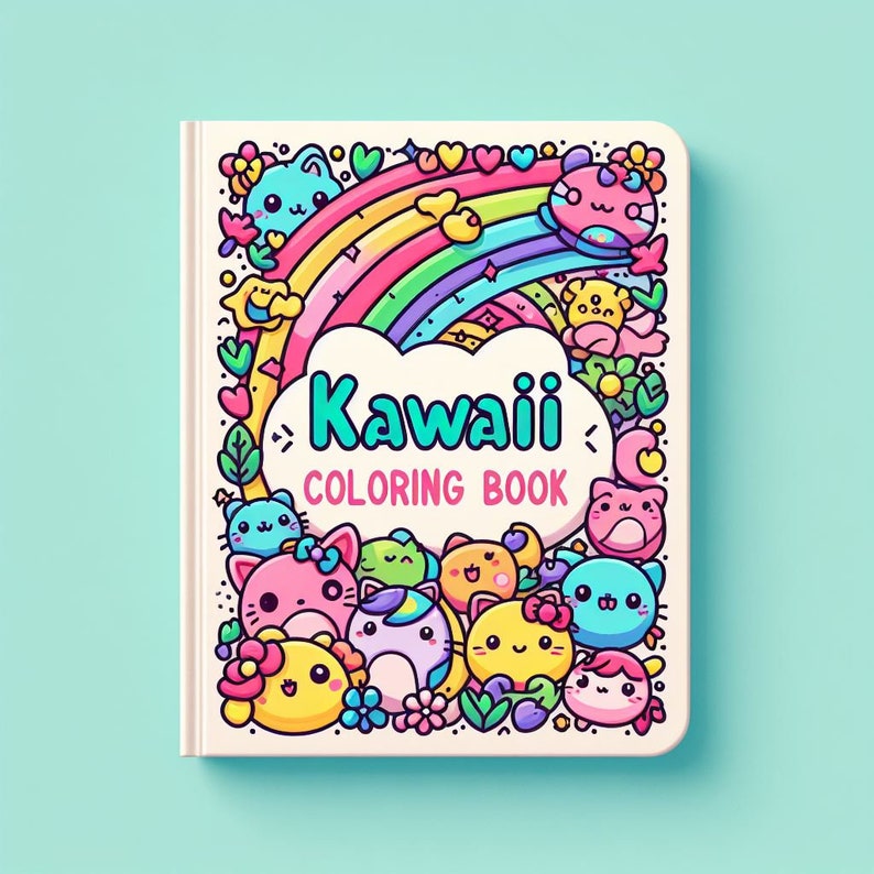 Welcome to the ???kawaii Coloring Book???! 172 Pages of Coloring - Etsy