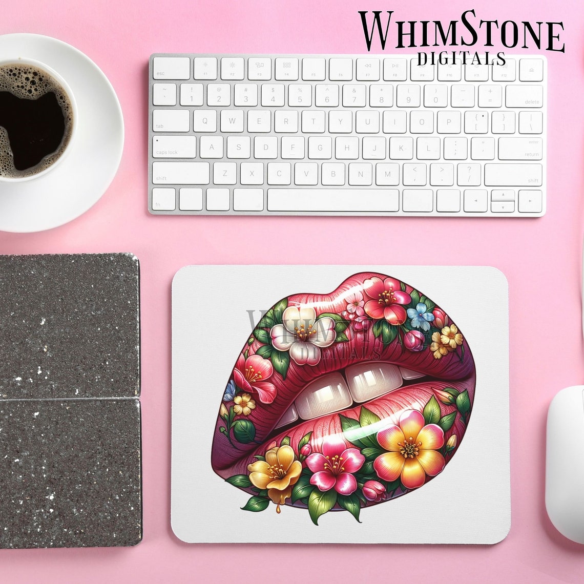Spring Lips PNG, Kiss Lips Dtf Design, Flower Lip Sublimation, Floral ...