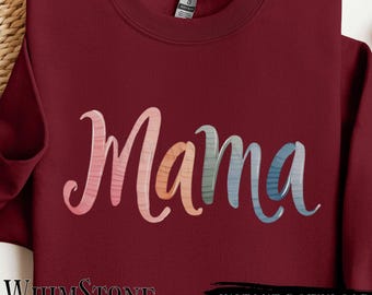 Brushstroke Mama PNG, Painted Mama dtf, Pastel Colors, Mothers Day graphic, Mama Clipart, Minimalist, Commercial Use, Digital Download