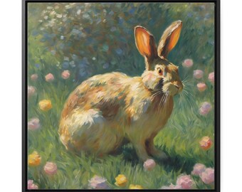 Toile Lapin de Pâques Claude Monet