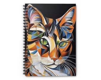 Spiral Notebook - Cat Picasso