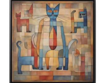 Toile Chat Paul Klee