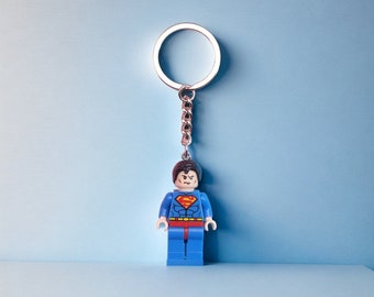Superhero Figurine Keychain, Mini Figure Character Keychain, Personalized Backpack Accessory, Gifts For Him, Keychain Accessories